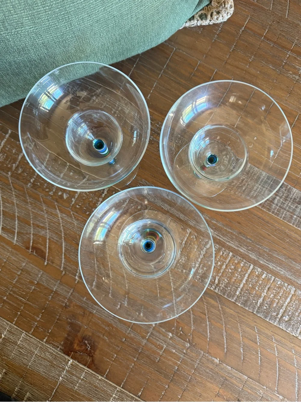 Retired Crate & Barrel Caprice margarita glasses set of 3